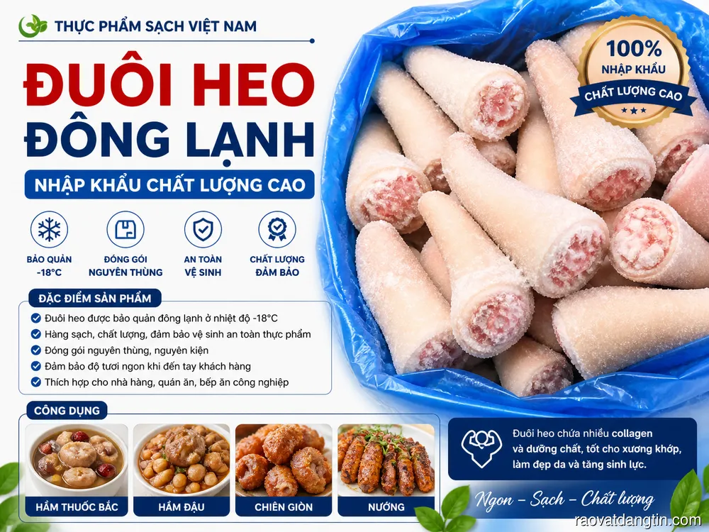 Khấu đuôi lợn giá bao nhiêu? Cập nhật mới nhất