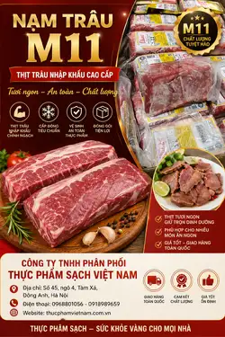 Thịt nạm trâu đông lạnh – thực phẩm hot hiện nay