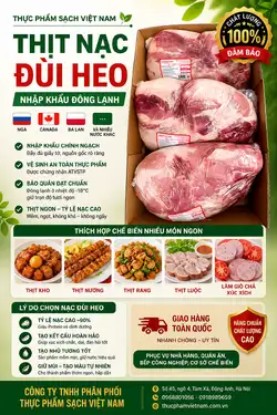 Nạc đùi heo nhập khẩu Canada, Nga, Ba Lan