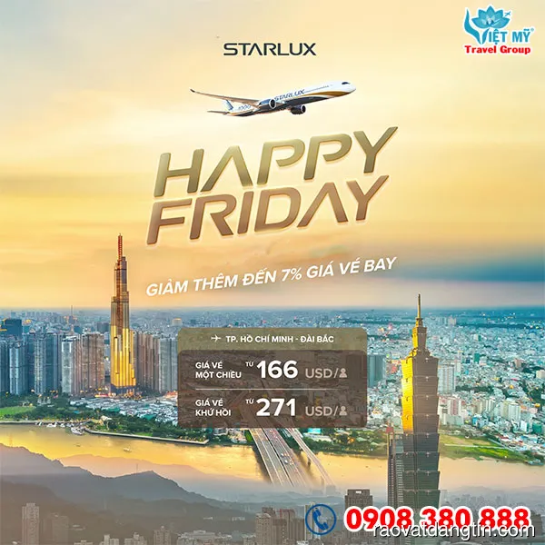 STARLUX Airlines ưu đãi vé đi Đài Bắc