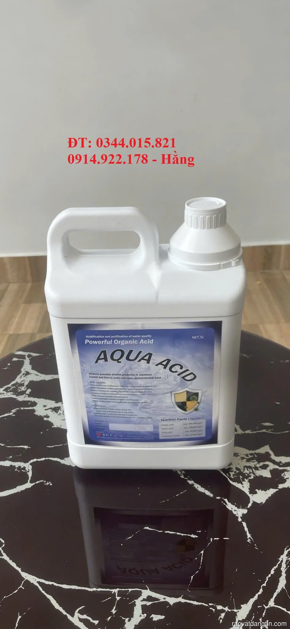 Acid hữu cơ Aqua Acid hỗ trợ đường ruột, tăng tiêu hóa cho vật nuôi