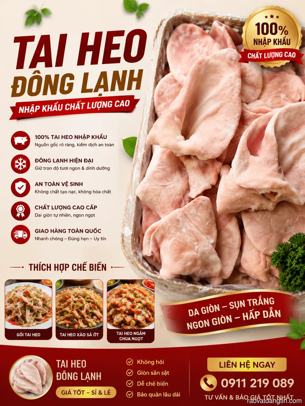 Cách Làm Nem Tai Heo Thơm Ngon Đơn Giản