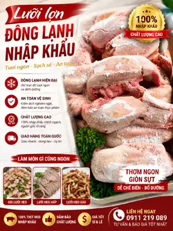 Công ty cung cấp lưỡi heo nhập khẩu giá sỉ