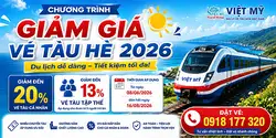 Chương trình giảm giá vé tàu Hè 2026