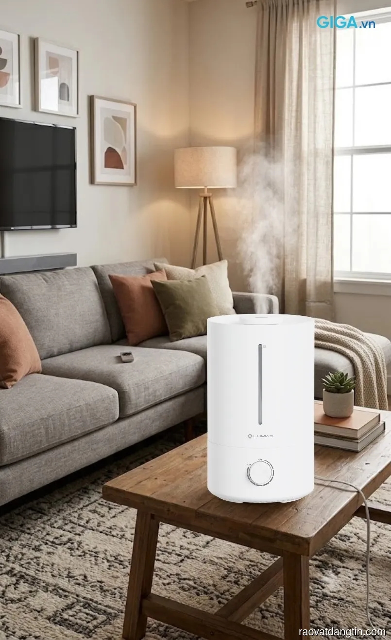 Máy tạo độ ẩm Lumias HUL-21W chính hãng, yên tâm sử dụng lâu dài