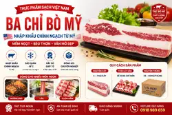 Ba Chỉ Bò Mỹ Áp Chảo, Nướng, Nhúng Lẩu Cực Ngon